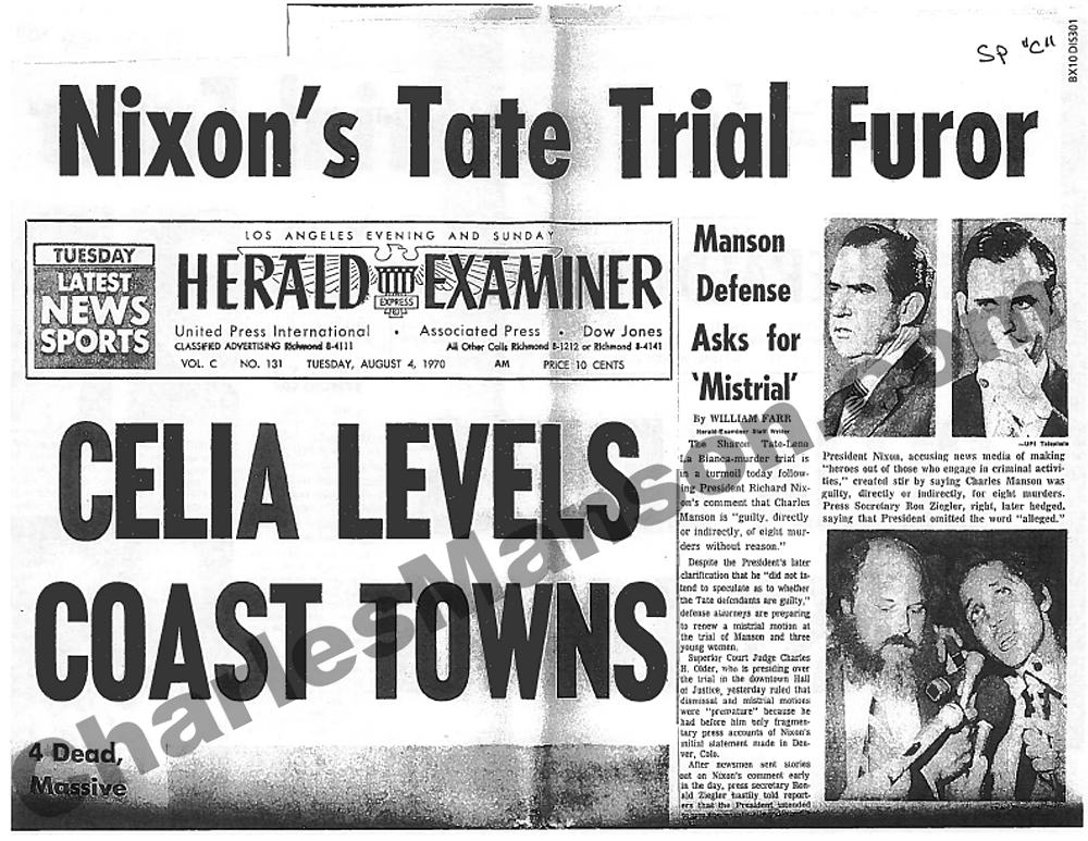 Herald Examiner, August 4th 1970
